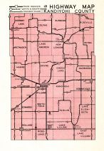 Kandiyohi County Highway Map, Kandiyohi County 1958
